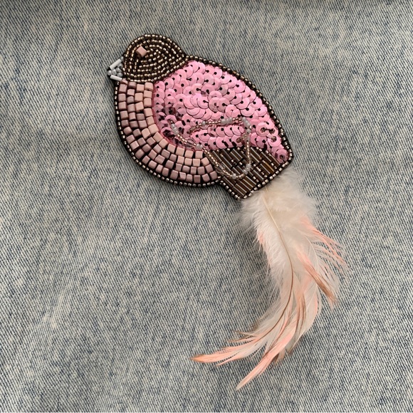 Handmade Brooch bird - Picture 2 of 2
